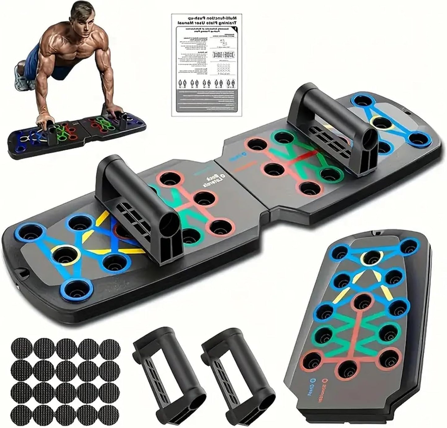 Ultimate Push Up Board - Versatile Home Fitness Training System for Full Body Workouts and Strength Routines