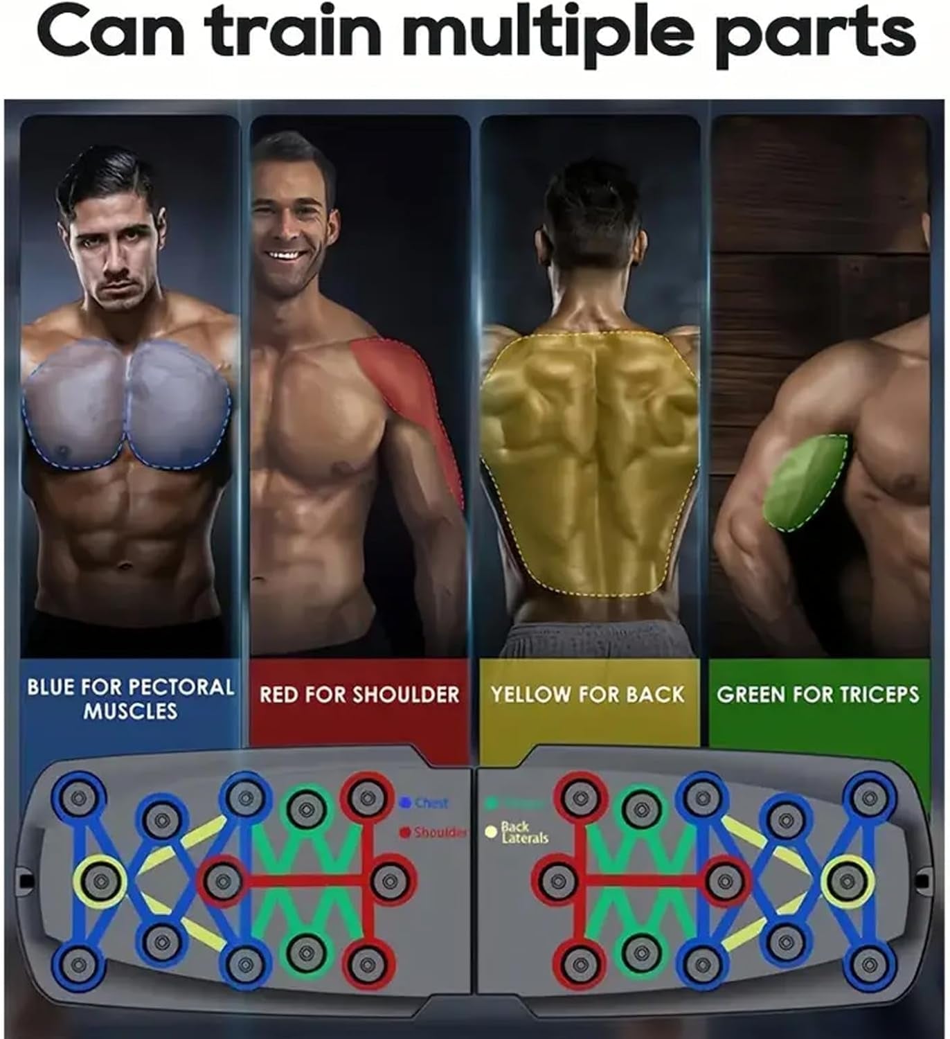 Ultimate Push Up Board - Versatile Home Fitness Training System for Full Body Workouts and Strength Routines